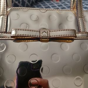 Kate Spade medium tote in metallic gold tone